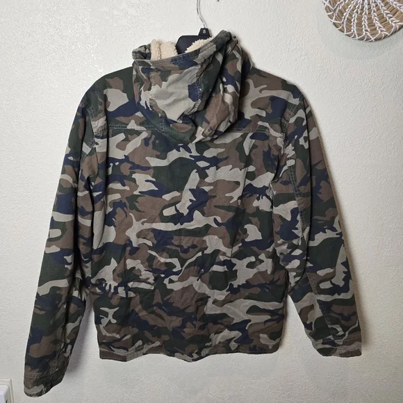 Aeropostale Warm Jacket Mens Camouflage  Size Large Hooded - Picture 11 of 11